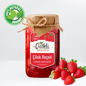 Doğal Çilek Reçeli 500 Gr (Şekersiz) - Görsel 1