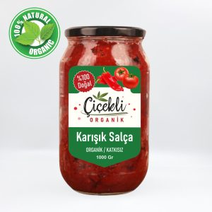 Ev Yapımı Organik Karışık Salça 1000 Gr